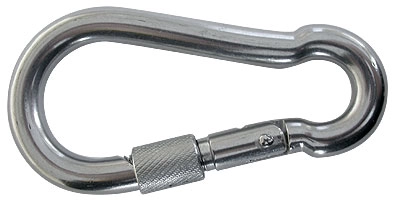 Карабин с винтовым стопором 10х100 мм нерж (10245079)